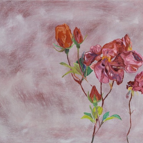 Wild Roses I, 2021, oil on linen, 30 x 40cm